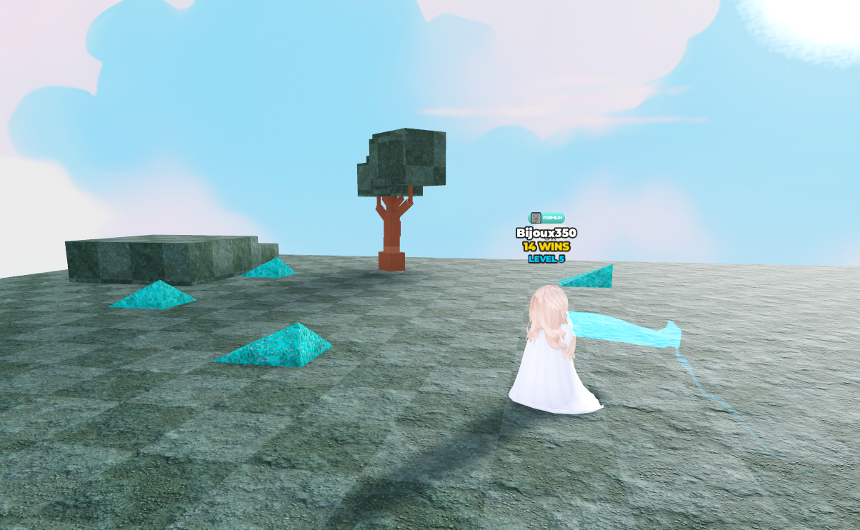 Roblox player standing on a tile arena in Tile Minigames